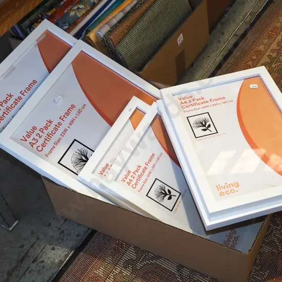 box of picture frames