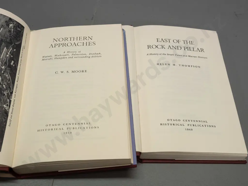 2 1970s Capper Press reprints from Otago Centennial series: East of the Rock and Pillar, Northern Approaches - fading Image 1++