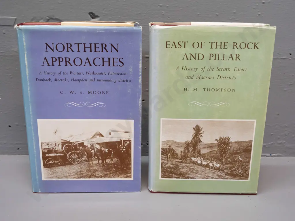 2 1970s Capper Press reprints from Otago Centennial series: East of the Rock and Pillar, Northern Approaches - fading Image 1++