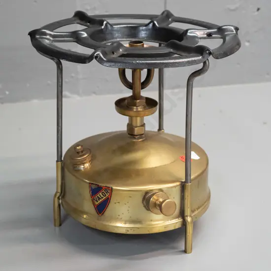 vintage brass Valor Pressure Stove No. 55C - marked British Made H-220 D-220