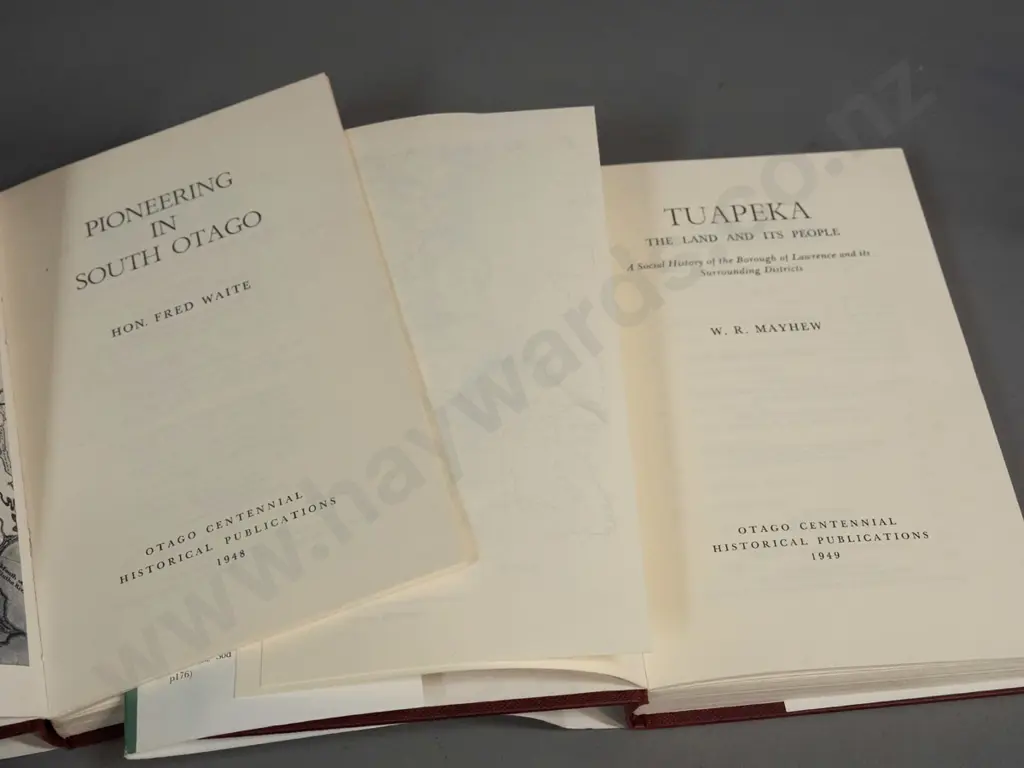 2 1977 Capper Press reprints from Otago Centennial series: Tuapeka - The Land and its People, and Pioneering in South Image 1++