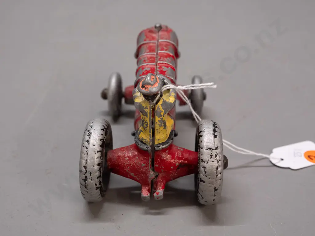 vintage Fun Ho cast alloy tractor with hollow metal wheels - looks like Model No 104 Fordson from Fun Ho website. Image 1++