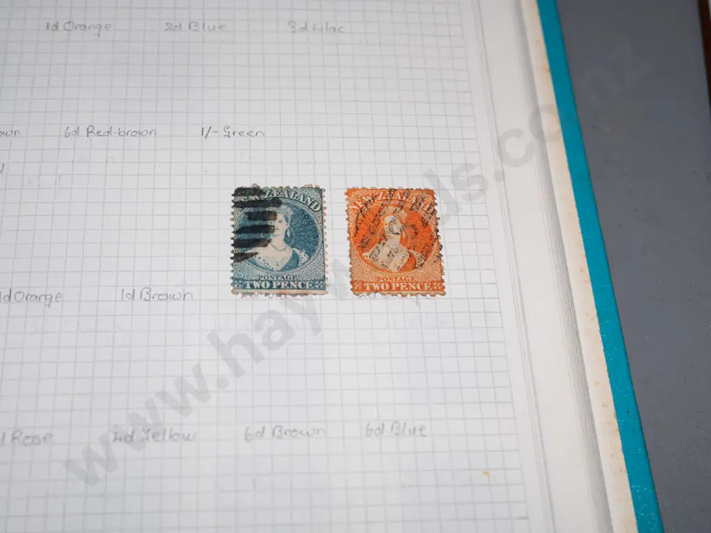3 New Zealand stamp albums, contents from 1855 onwards - see photos Image 1++