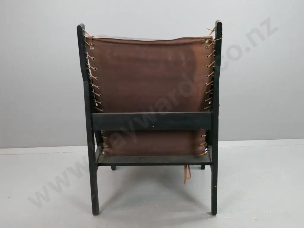 contemporary reproduction Hunter Torbjon Afdal chair with vinyl upholstery H950 W640 D740 Image 1++