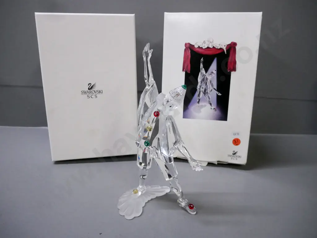 Swarovski "Masquerade" "Pierrot" 1998; w/ original packaging. H-210 Image 1++