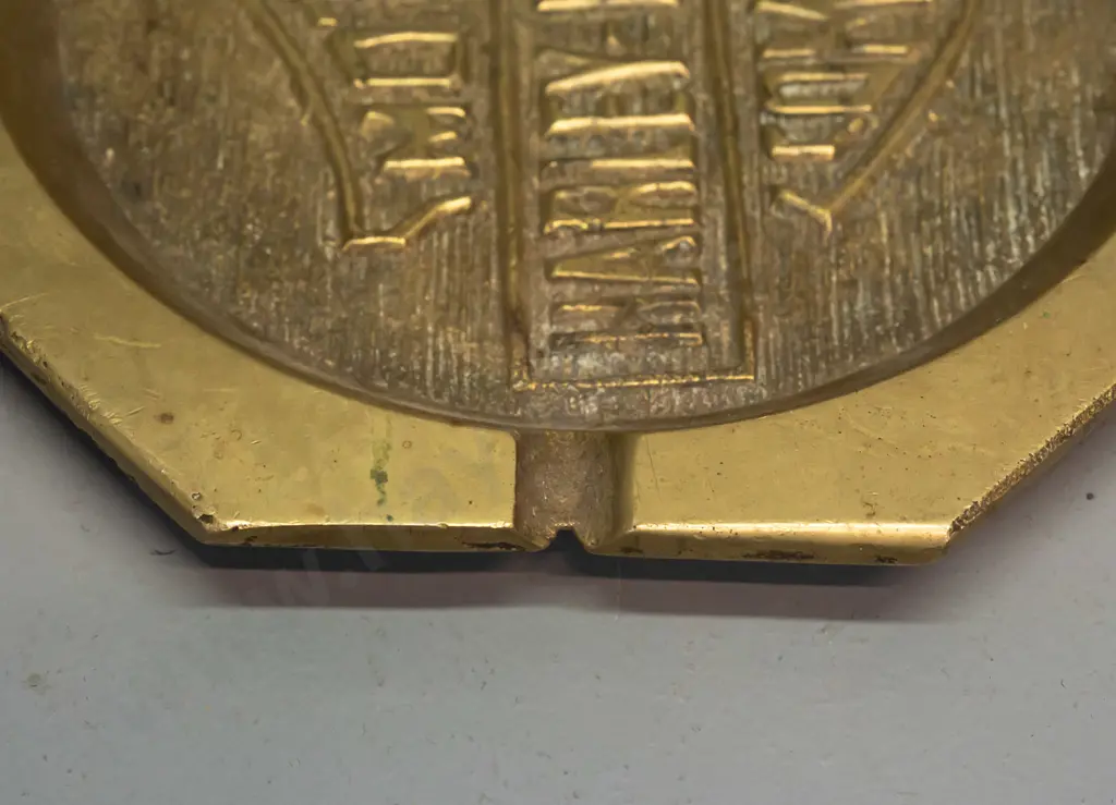 heavy cast brass Harley Davidson ashtray 190 x 190 Image 1++