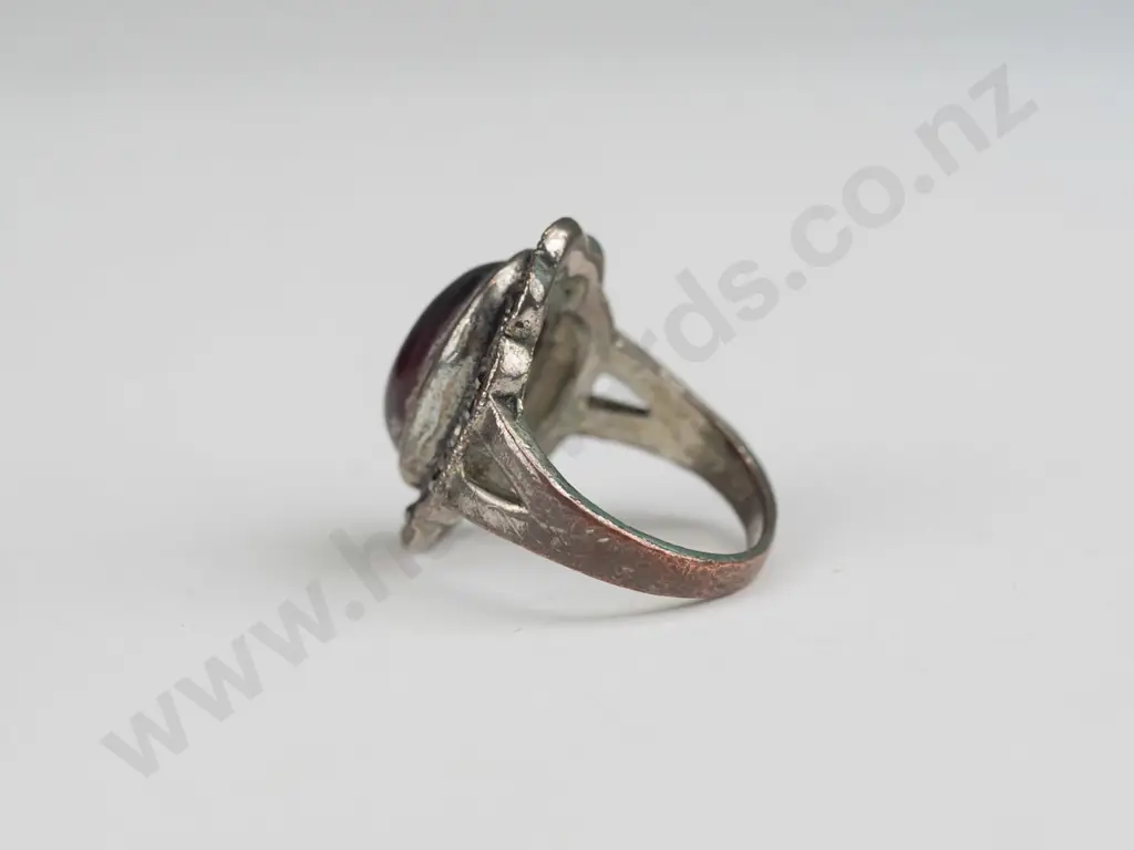 dress ring with black stone size O Image 1++