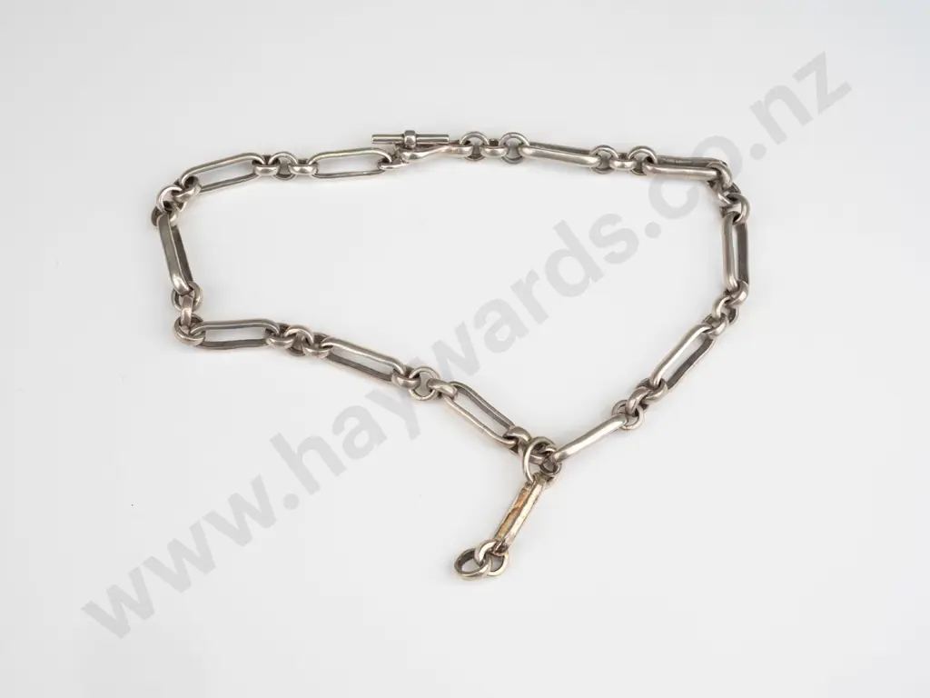 silver link chain stamped stg - 6.2gms Image 1++