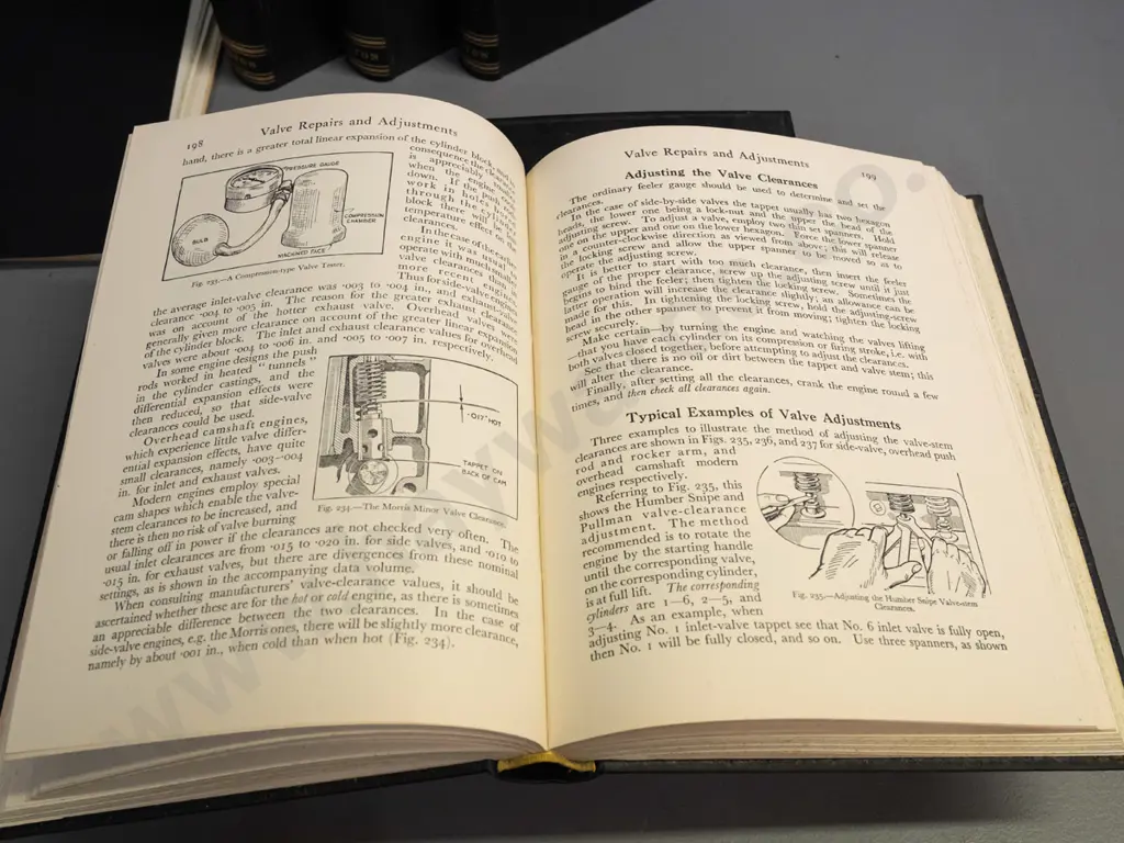 5 hard cover volumes: The Modern Motor Engineer - vol 5 is data sheets and wiring diagrams, plus additional loose sheets Image 1++