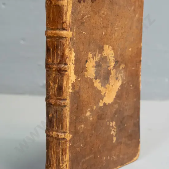 antique small leather bound book with 1775 inscription - 4th ed, volume 1 of 2 "Letters on the Improvement of the