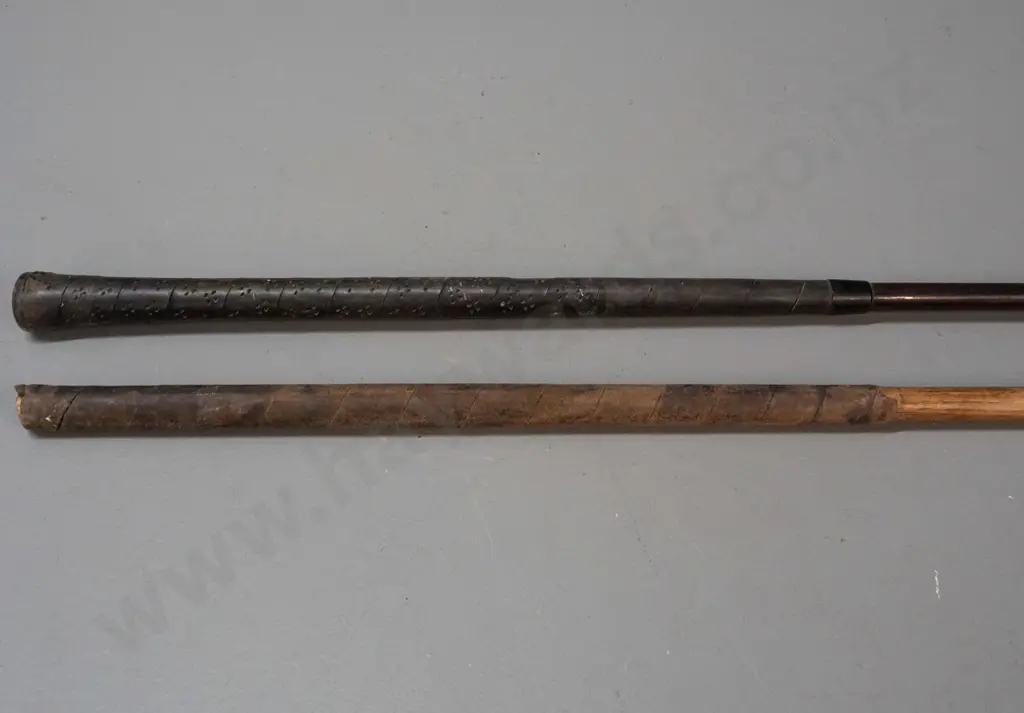 2 vintage golf clubs / putters - one with brass head and hickory handle, other marked Forgan St. Andrews Gold Medal, Image 1++