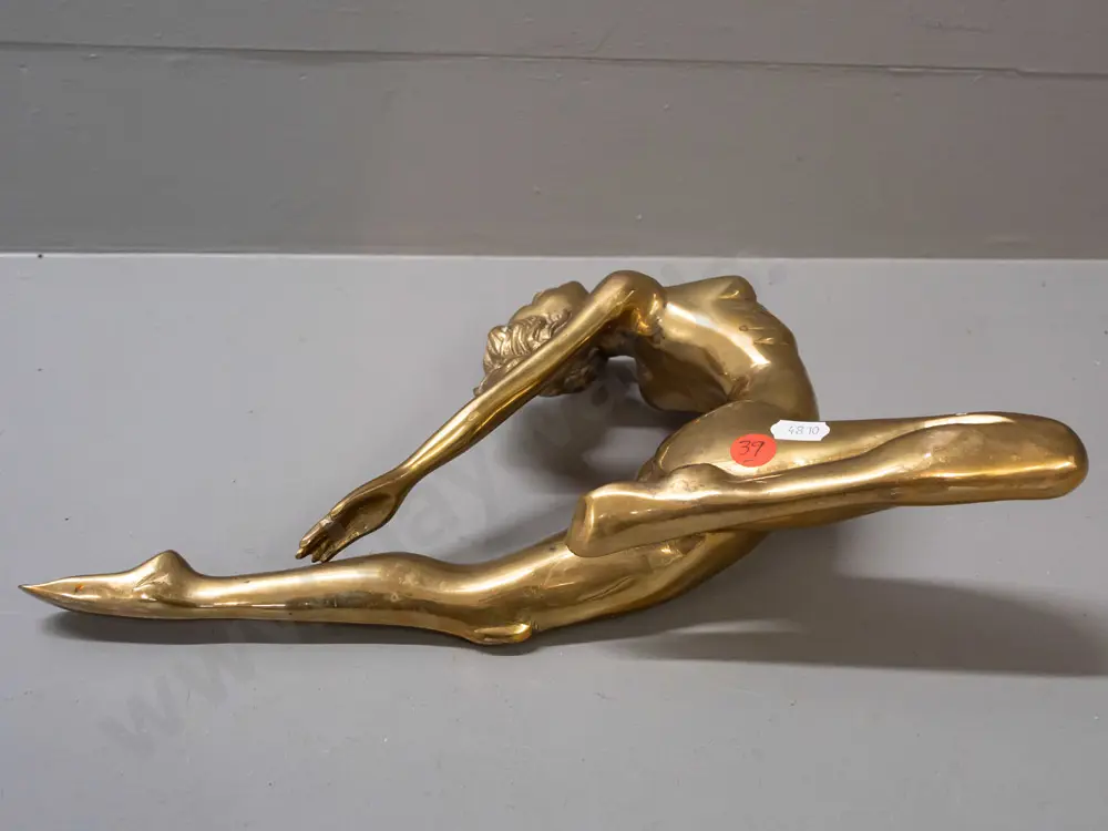 art deco style brass figure H-190 L-320 Image 1++