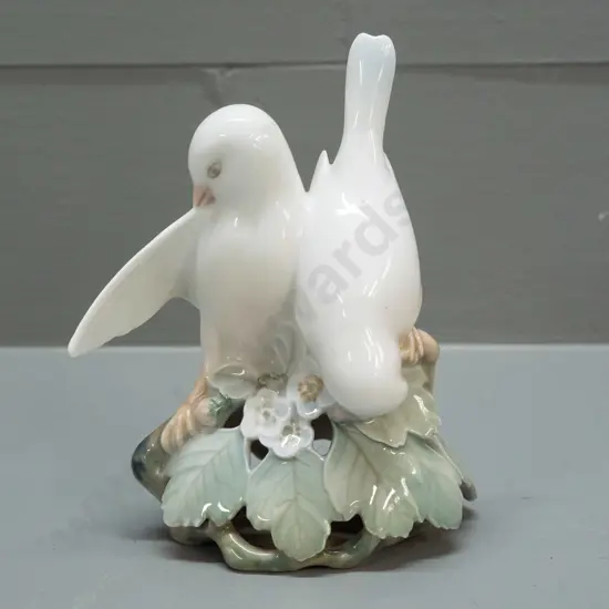 Royal Copenhagen figure - 2 doves on a branch H-130 W-100