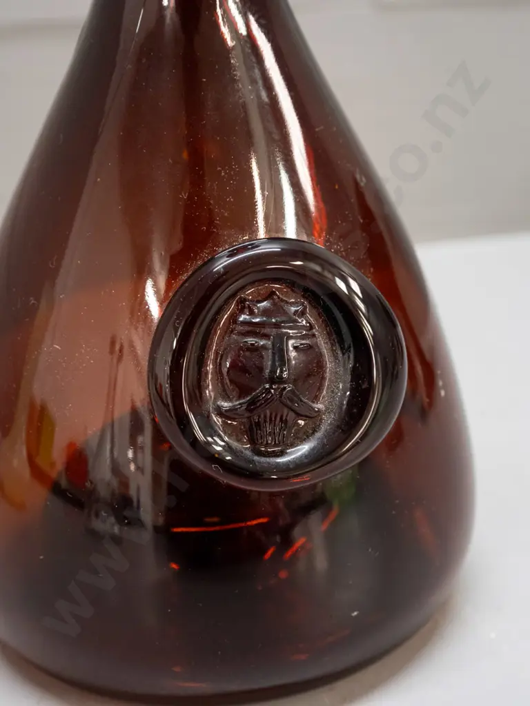 retro (Holmegaard?) glass viking head carafe H-220 D-120 Image 1++