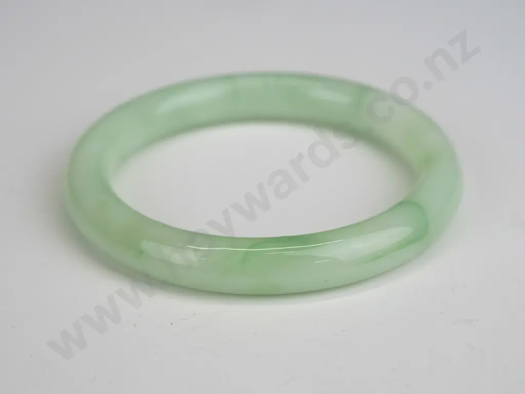 light green jade bangle Image 1++