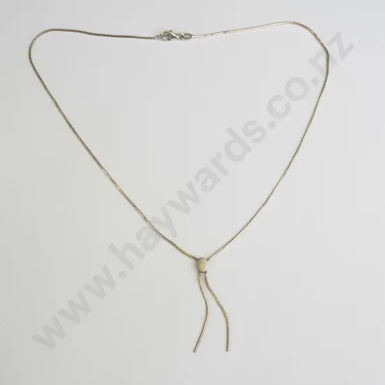 silver necklace stamped 925 on clasp