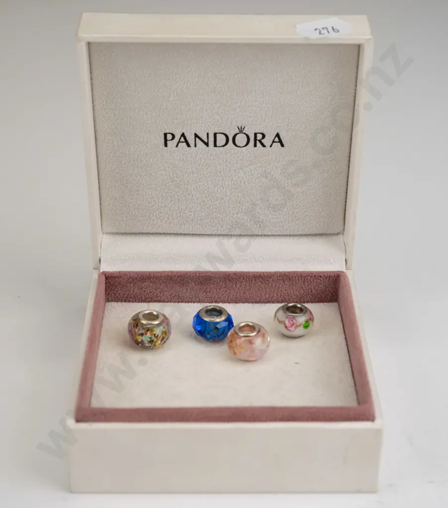 4 silver charms 3 stamped 925 white one not marked Image 1++