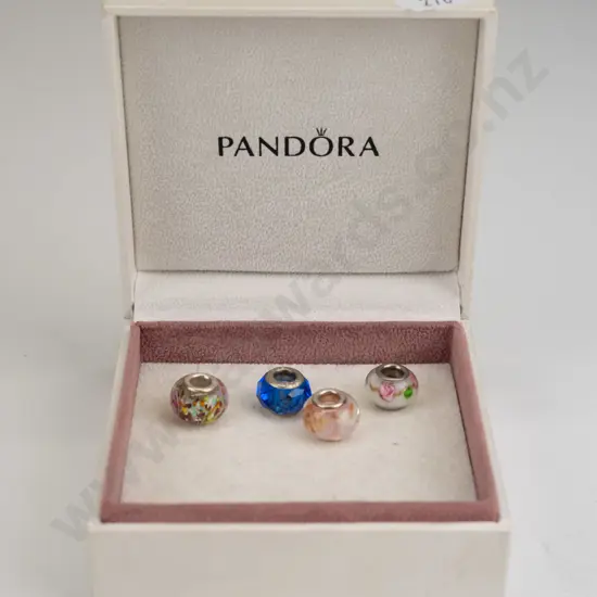 4 silver charms 3 stamped 925 white one not marked