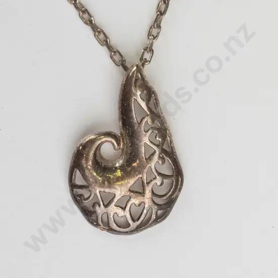 silver necklace stamped 925