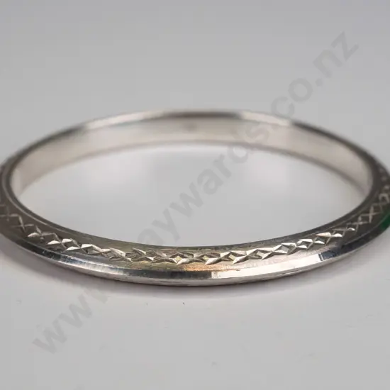 silver bangle stamped 925