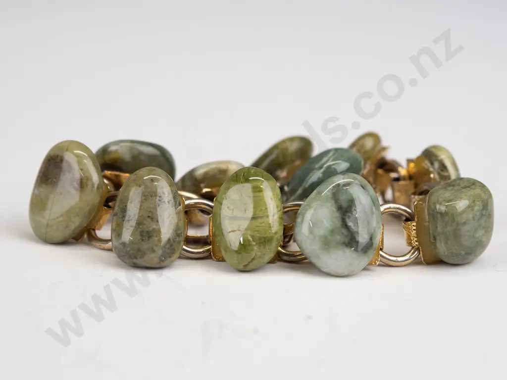 polished stone bracelet no mark Image 1++