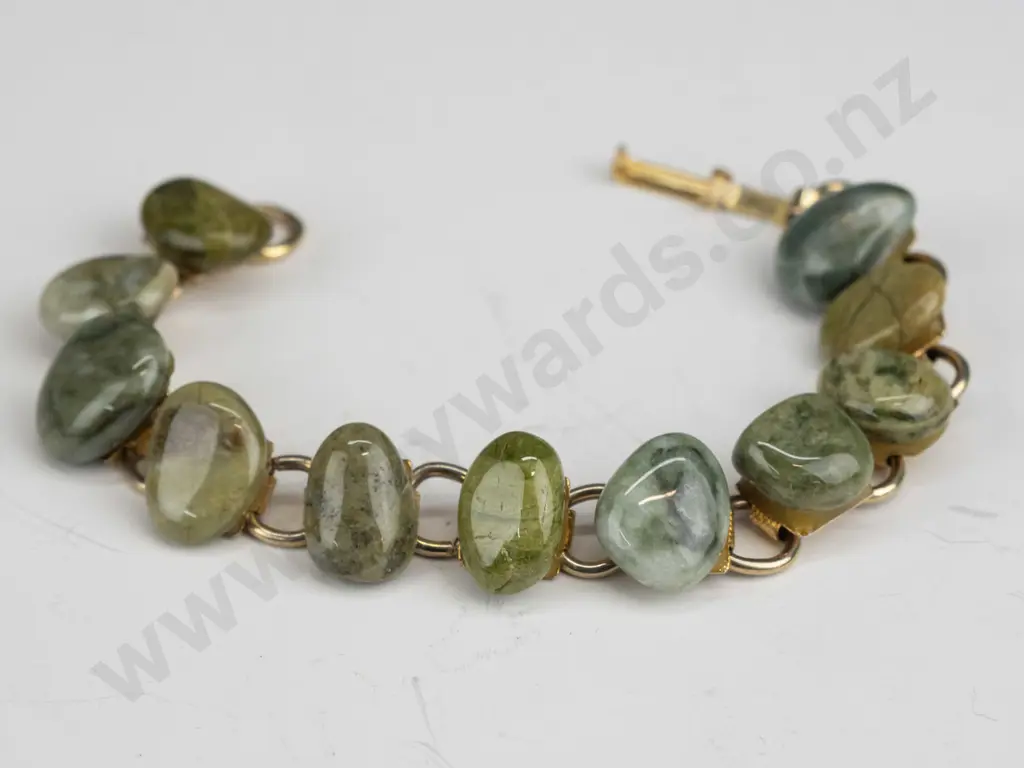 polished stone bracelet no mark Image 1++
