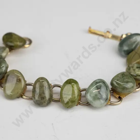 polished stone bracelet no mark