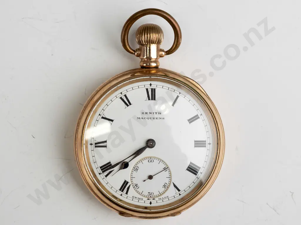 Zenith pocket watch gold plate case - going Image 1++