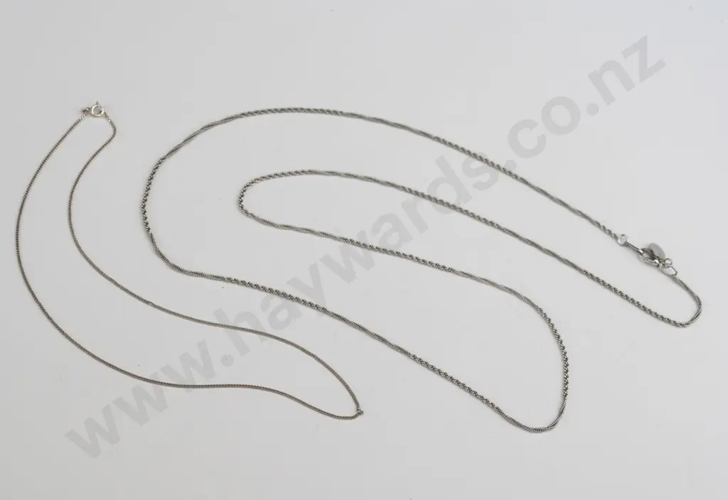silver chain stamped 925 & long silver 'Orton' chain Image 1++