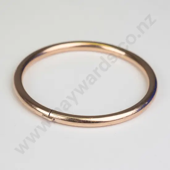 gold plated bangle stamped 9ct