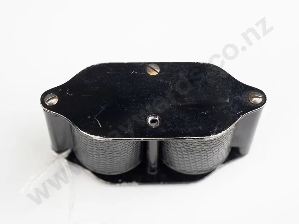 vintage compact binoculars / opera glasses marked  'Busch Wimett Binocular' with shagreen covering and shagreen purse Image 1++