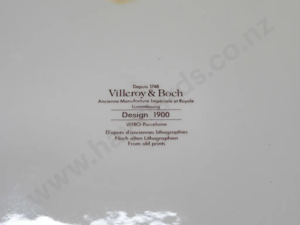 Villeroy & Boch Design 1900 series plate - "N. 4 - Demi-Devil" - diameter 260 Image 1++