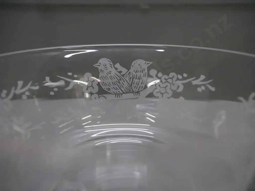 numerous crystal items incl. 5x Stuart Crystal dessert bowls, Stuart Crystal covered candy dish, Webb Corbett compote. Image 1++