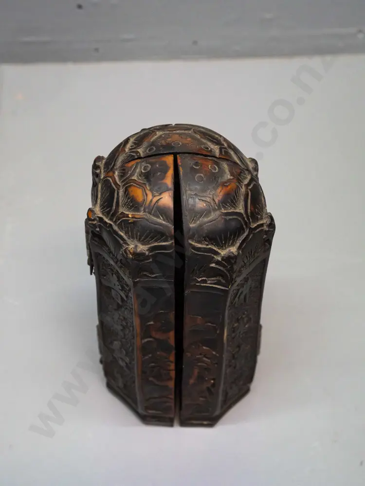 small composite hinged fold-out 3-section Buddhist shrine H-170 Image 1++
