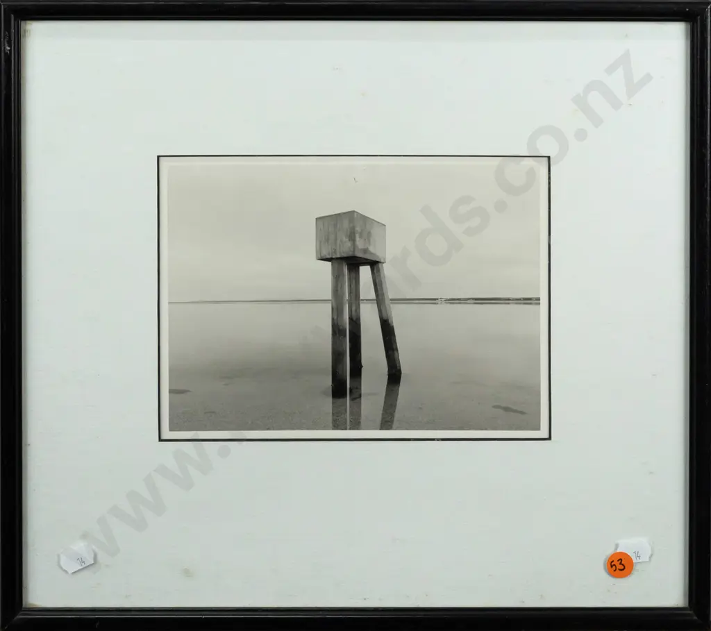 Erwin Brinkman - framed monochrome photograph - Awarua, April 95. H-145 W-200 Image 1++