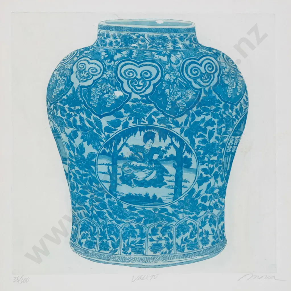 Moria - framed lithograph - Vase IV - limited edition of 300 H-225 W-225 Image 1++