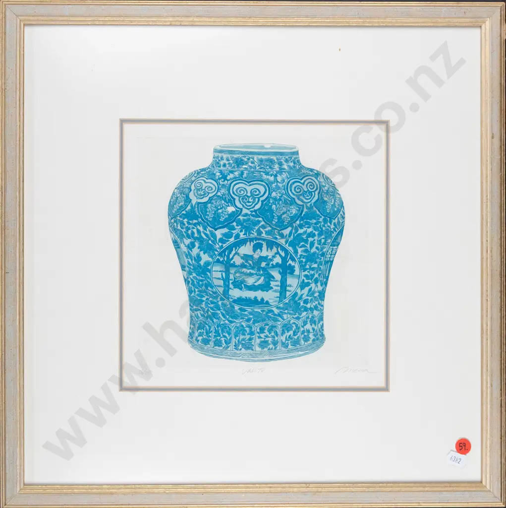 Moria - framed lithograph - Vase IV - limited edition of 300 H-225 W-225 Image 1++