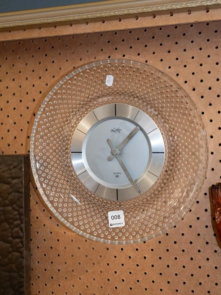 glass wall clock Image 1++