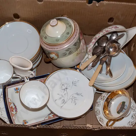 box; biscuit barrel, sandwich plates, gravy boat etc