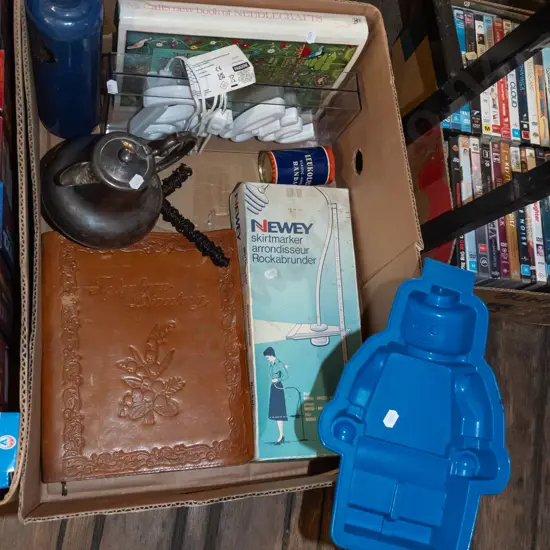 box; skirt marker, Lego rubber cake mould etc