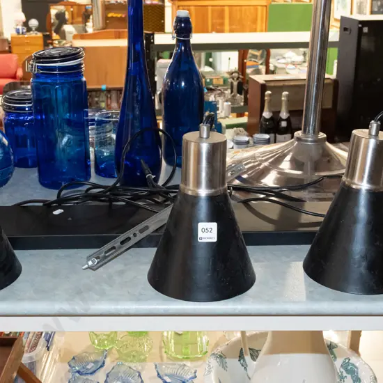 3x modern pendant light fittings