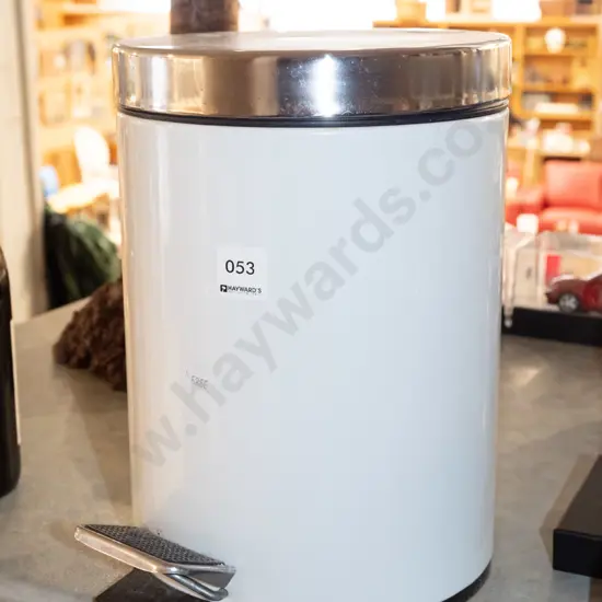 small flip top rubbish bin