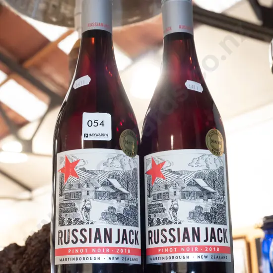 2x bottles of Russian Jack Martinborough pinot noir 2018