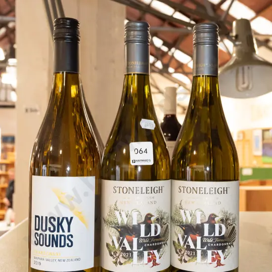 2x Stoneleigh chardonnay 2021, 1x Dusky Sounds chardonnay 2019
