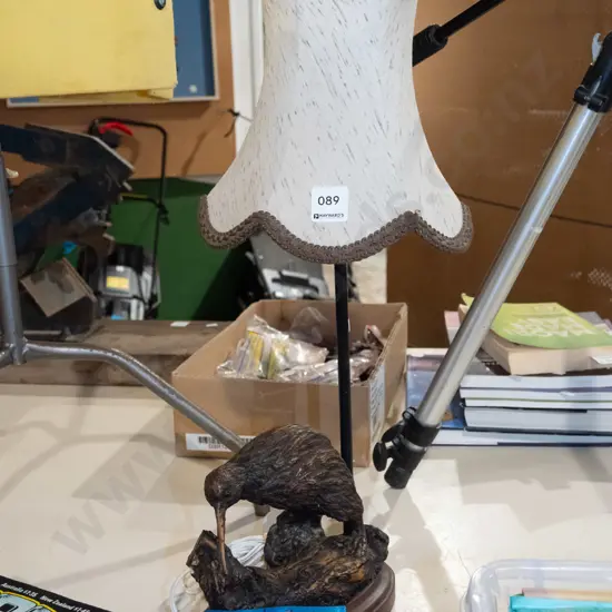 composite kiwi based table lamp - repair to beak - chip H520