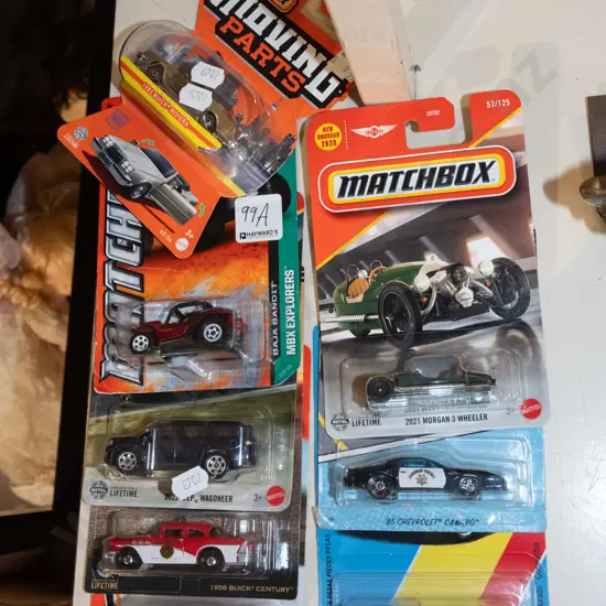 8x as-new carded Matchbox vehicles