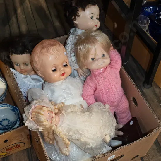 box of cellulose dolls