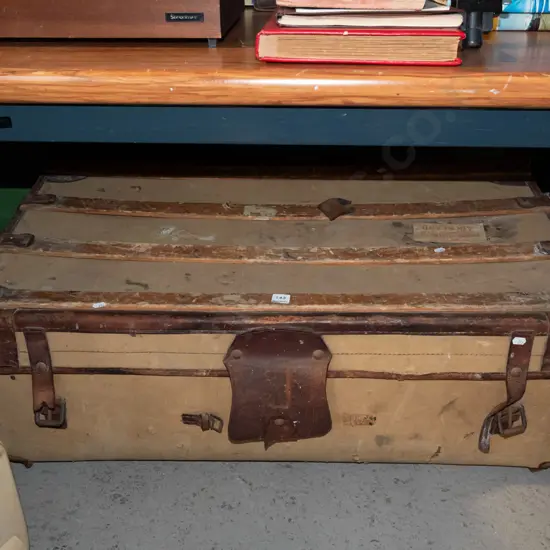 vintage traveller's trunk
