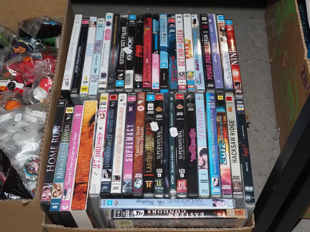box of DVDs Image 1++