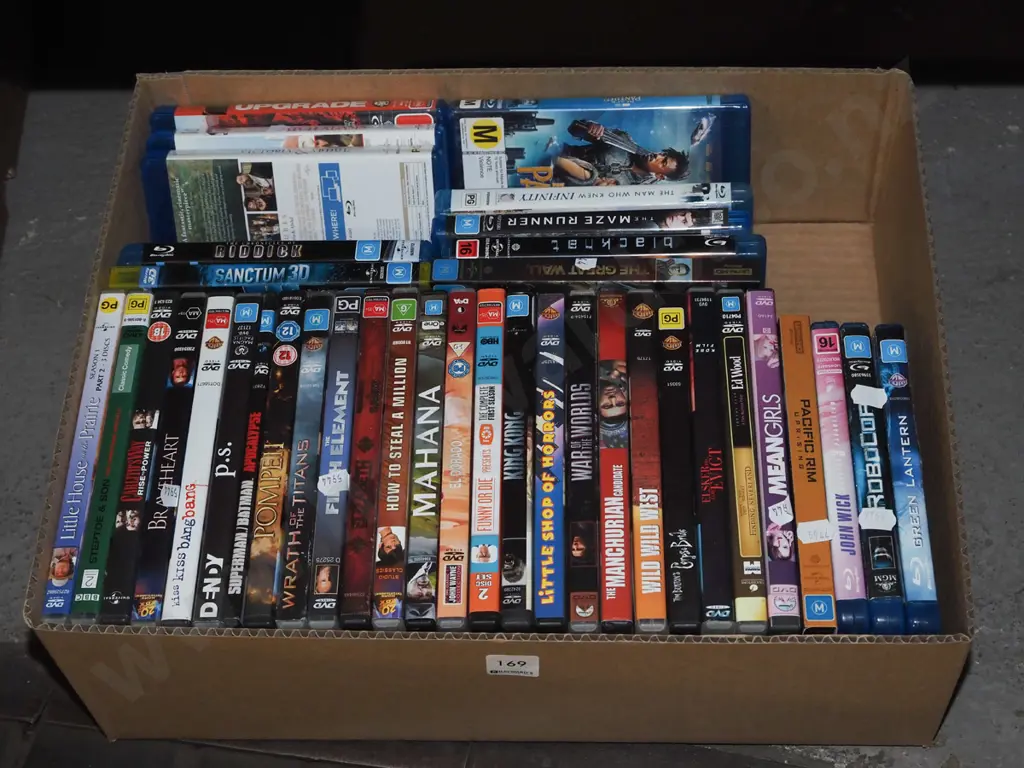 box of DVDs Image 1++